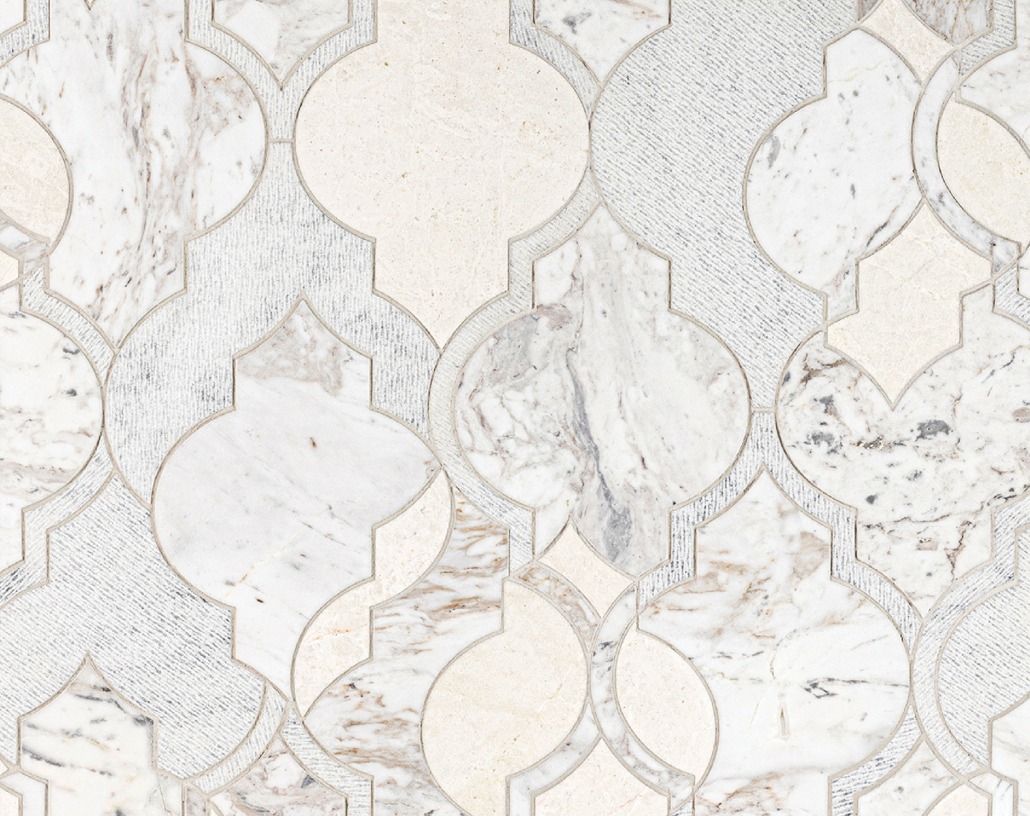 marble tile with jar patterns