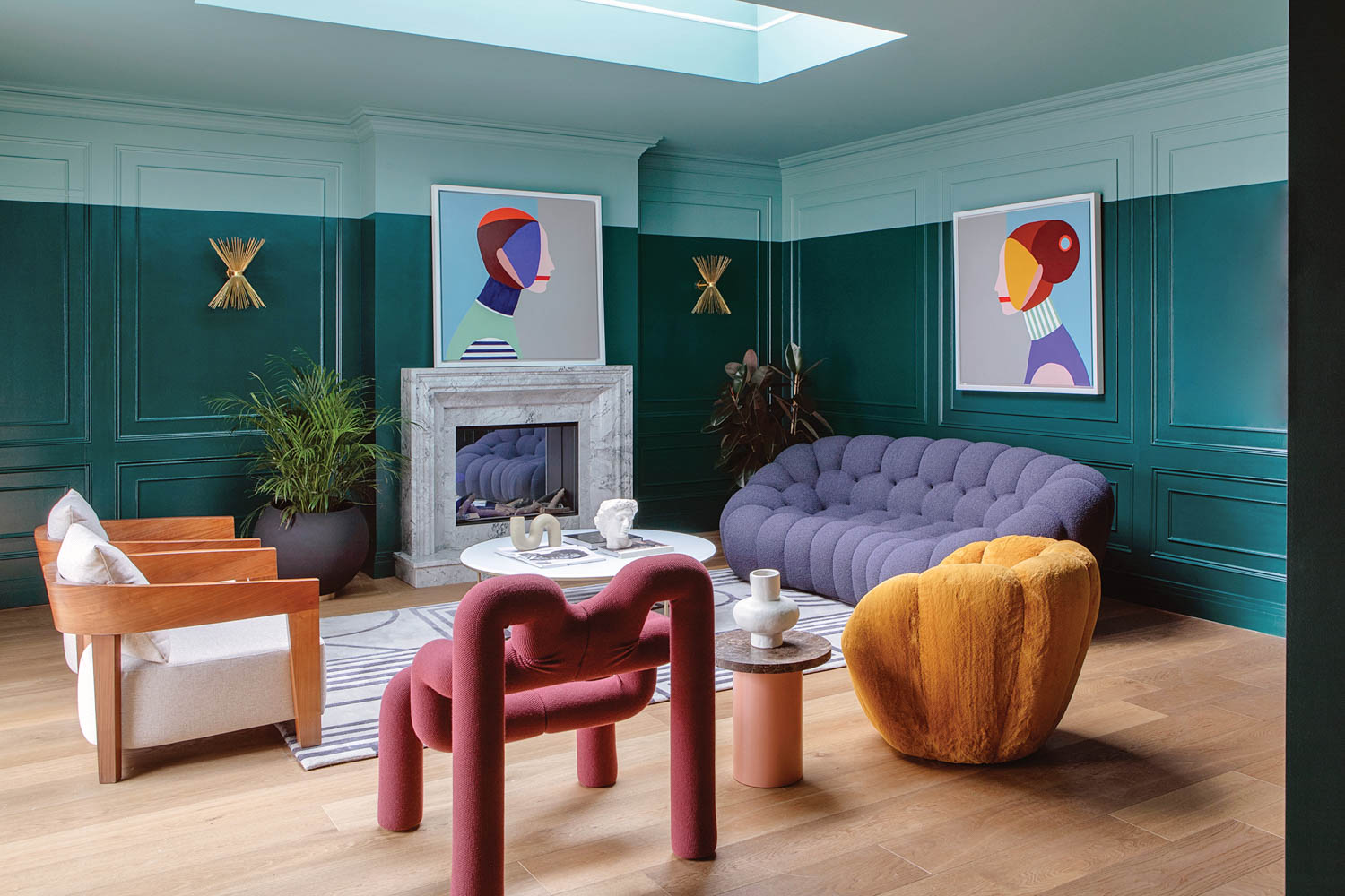 the sitting room of a Georgian-style home in Dublin