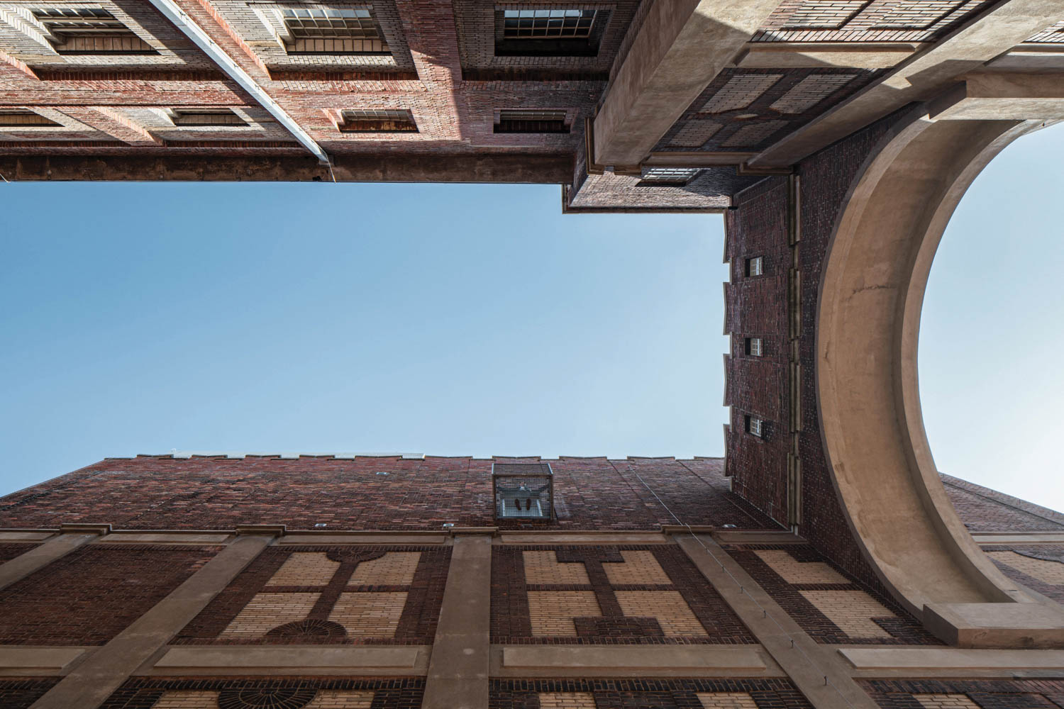 a view of the exterior of Automatic Mills, Pardubice, Czech Republic