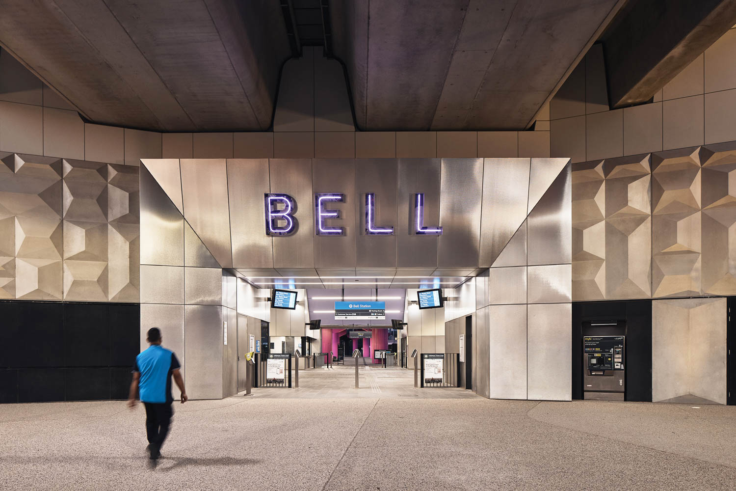 the entry to Bell Station