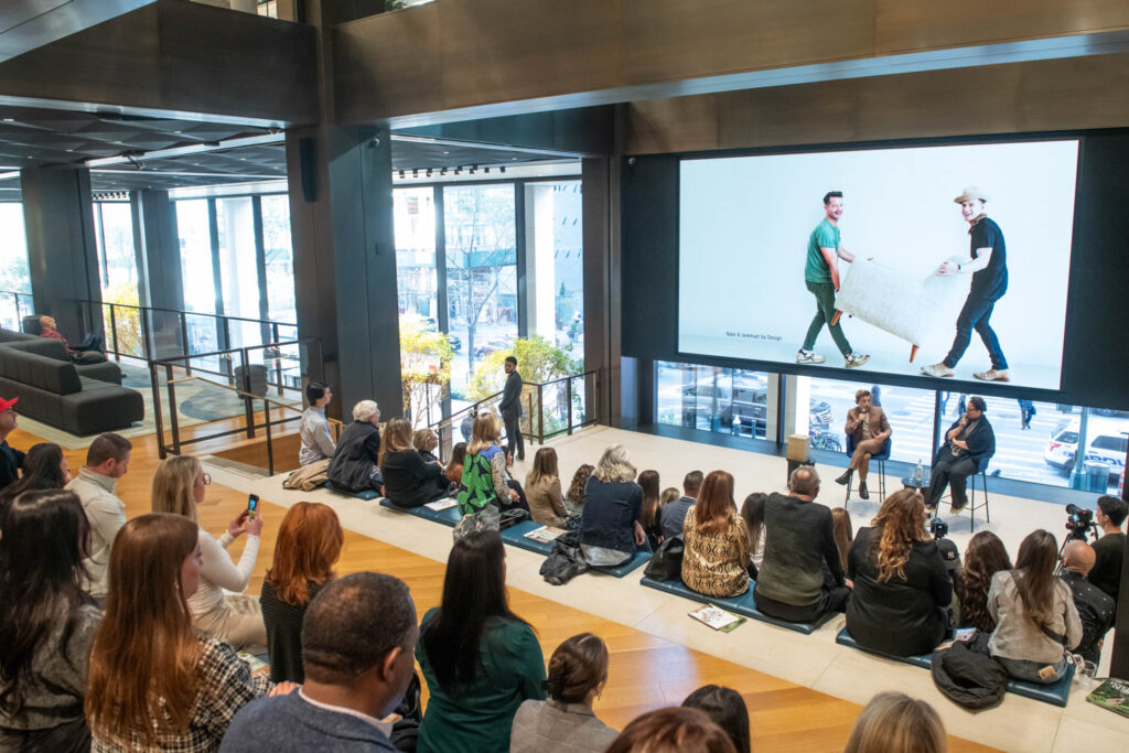 the crowd at Jeremiah Brent's Penn 1 talk