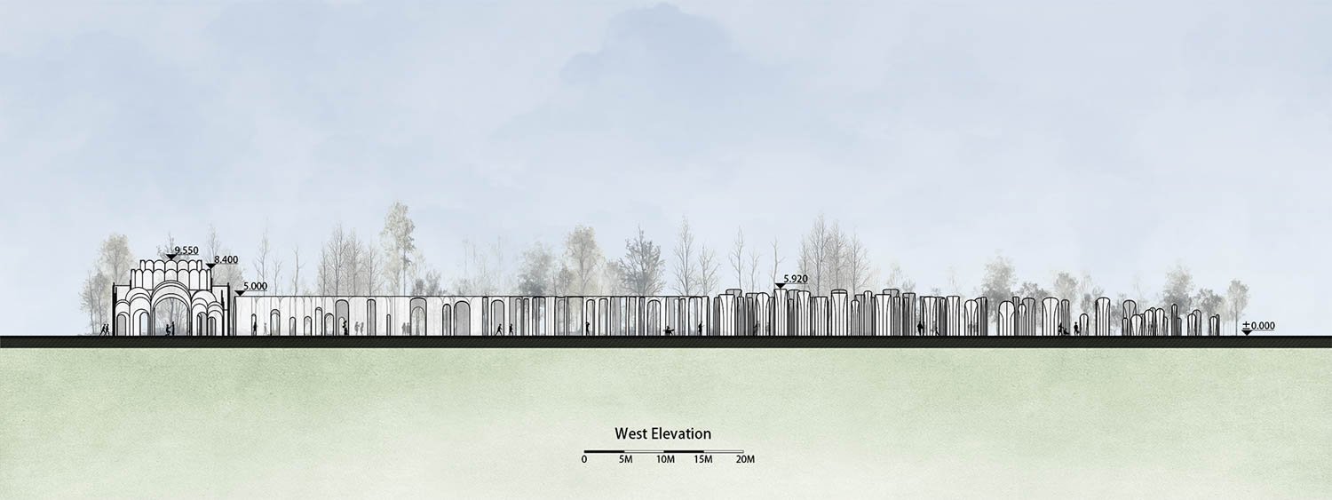 site plans showing green grass and buildings